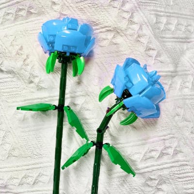 Grappige vreugde eeuwige kunstmatige rozen blok chrysanthemum bloem huisdecoratie wilde bloemen bouwblok boeket meisje cadeau