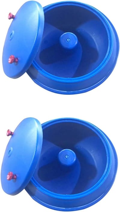 Polijstmachine Cilinders - Reserve Trommels - Sieraden Maken - Duurzaam Polypropeen - 2 Stuks - Blauw
