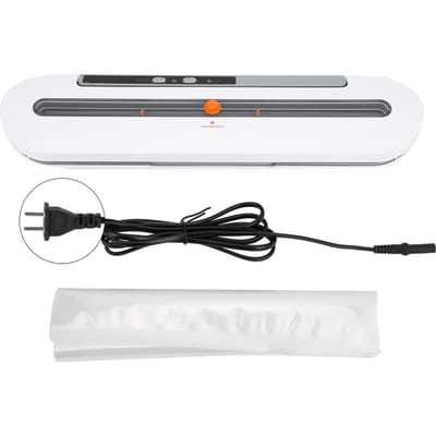 Mini Scelleuse de Sacs Sous Vide Automatique Portable Machine de Scellage pour le Stockage Alimentaire Cuisine Maison Prise US 110v gray