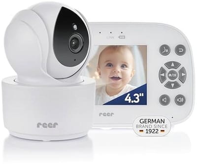 Digitale Video-Babyfoon met 4,3 inch TFT-Scherm, FHSS-Technologie, Nachtzicht en Intercomfunctie