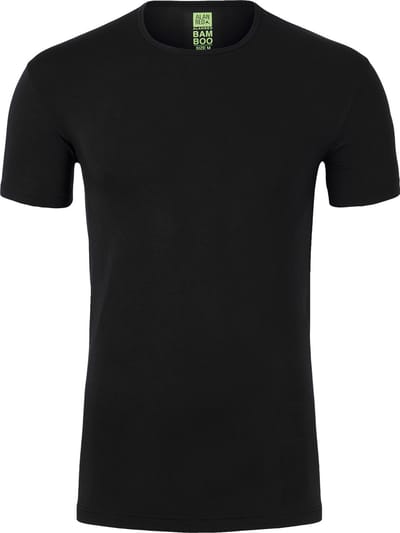 ALAN RED T-shirt Bilbao bamboo (1-pack) - O-hals stretch - zwart