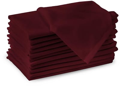 Unyqoos® Stijlvolle Katoenen Servetten Set van 12 voor Elke Gelegenheid, 43 x 43 cm, Gemakkelijk Wasbaar