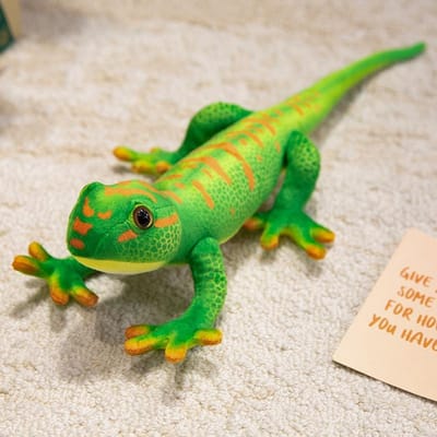 50/65CM Levensgrote Groene Gekko Pluche Speelgoed Simulatie Dier Lange Staart Hagedis Knuffel Poppen Jongens Verjaardagscadeaus Woondecoratie 65cm groen