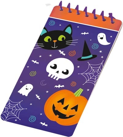 Amscan Notitieboekje Spooky Junior 5 X 10 Cm Papier Paars/oranje