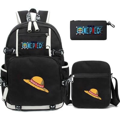 3 stks/set Anime Een Stuk Grote Capaciteit Rugzak Monkey D. Luffy tieners student schooltas jongen meisje rugzakken terug naar school