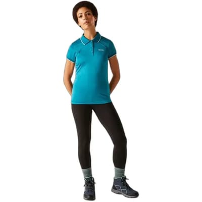 T-shirt Korte Mouwen Hiking Dames Roze Accenten