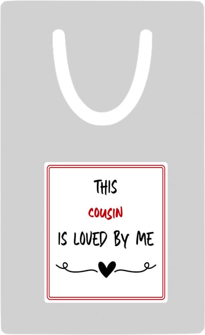 Hacebo® - this cousin is loved by me metalen boekenlegger - Neef - iemand die houdt van zijn neef - verjaardag - cadeautje voor neef - neef artikelen - kado - geschenk Bladwijzer boekenleggers - 7.6 cm x 5cm