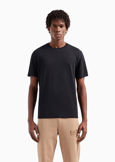 Ea7 Emporio Armani 6dpt06-pjffz T-shirt Met Korte Mouwen Zwart XL Man