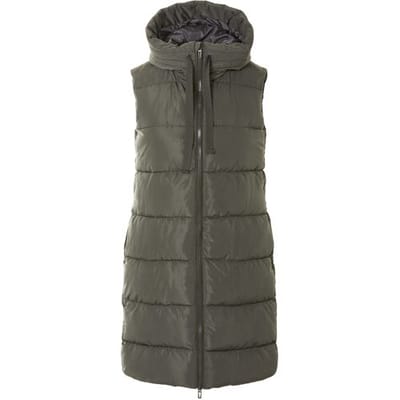 esmara Lange dames bodywarmer (Olijfgroen, XS (32/34))