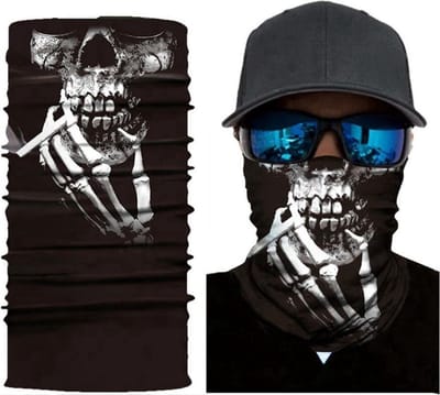 Scoby - Motor Gezichtsmasker & Nekwarmer - Schedel Skull Design - Skimasker - Motorsjaal voor Halloween - Spatmasker/Face Shield