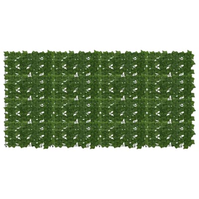 vidaXL - Balkonscherm - met - bladeren - Groen - 200 - x - 100 - cm