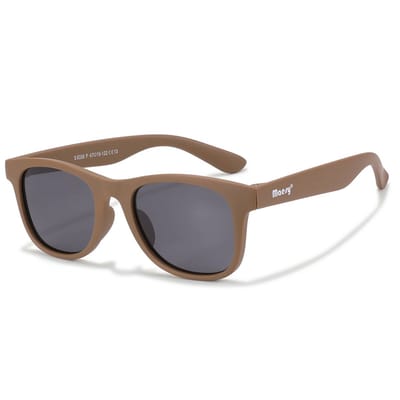 Maesy Kinder Zonnebril Lino - 3 t/m 6 jaar - Flexibel - UV400 Bescherming - Zonnebril Kind - Taupe Bruin