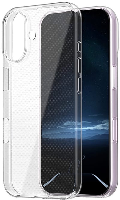 Cadorabo Hoesje geschikt voor iPhone 16 in VOLLEDIG TRANSPARANT Niet-vergelende Technologie Beschermhoes gemaakt van flexibel TPU Silicone Case Cover