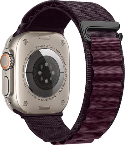 Hoco Climbing WA 20 Watch Bandje - Geschikt voor Apple Watch 1 / 2 / 3 / 4 / 5 / 6 / 7 / 8 / 9 / SE / Ultra - 38MM / 40MM / 41MM - Bordeaux