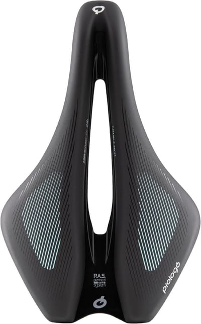 Racefiets Zadel - Vrouwen Zadel Gravel Zadel - Comfortabel Fietsen - Speciaal Vrouwenmodel - 245 x 156 mm - Zwart