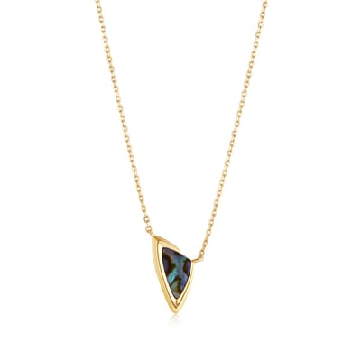 Ania Haie AH N049-03G Tough Love Dames Ketting - Collier - Sieraad - Ketting zonder hanger - Zilver - Goudkleurig - 925 Zilver - Anker - 5 mm breed