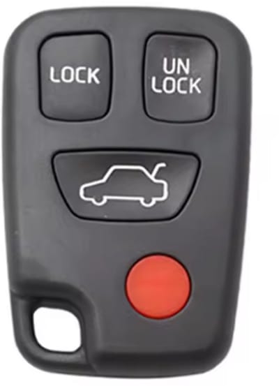 TLVX Sterke Autosleutel Behuizing Geschikt voor Volvo 850 / 960 / C30 / C70 / S40 / S60 / S70 / S80 / S90 / V40 / V70 / V90 / XC70 / XC90 / Ter vervanging van Originele Sleutel behuizing / Afstandsbediening Auto / 4 knops / Achterklep / 4 knoppen