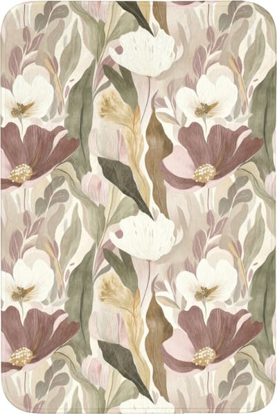 Badmat 60x90 cm - Antislip - Bloemen - Aquarel - Kleurrijk - Badmatten voor badkamer - Badkamermat - Douchemat - Badkamer mat