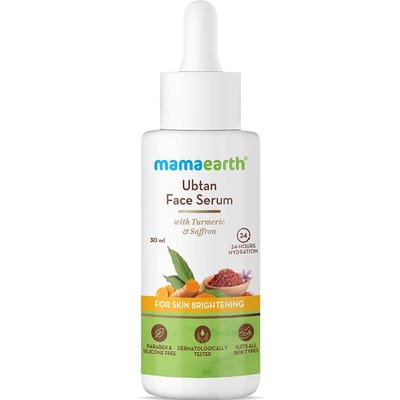 Mamaearth Ubtan Gezichtsserum Met Kurkuma & Saffraan Voor Stralende Huid Verhelderend Hydratatie 30ml