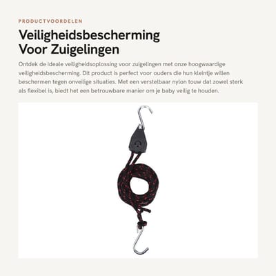 Dailygoods- Veiligheidsbescherming Verstelbaar - Gevlochten Nylon Touw - Heavy Duty S-Haken - Voor Kajak/Kano/Boot - Brede Toepassing - Schokbestendig