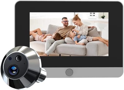 Deurspion camera XL | Wifi | Tuya app | Inbouw | Bewegingsdetectie | 5 inch scherm