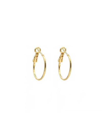 Mint15 Oorringen 'Classic Hoops' 20mm - Goudkleur - 1 paar