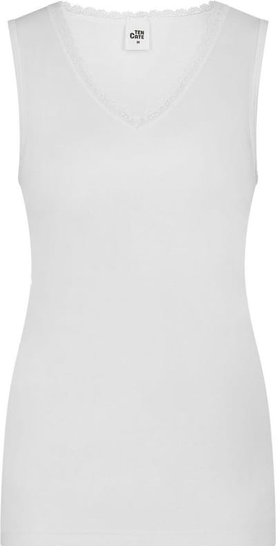 Ten Cate thermo singet v-neck lace snow white voor Dames | Maat S