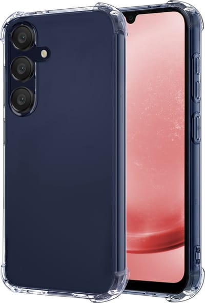 Hoesje - Geschikt voor Samsung Galaxy A25 - Sterk & Shockproof - Siliconen Case - Back Cover - Telefoon Hoes Shock Proof - Transparant