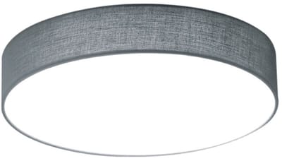 LED Plafondlamp - Plafondverlichting - Trion Lanago - 11W - Warm Wit 3000K - Rond - Mat Grijs - Aluminium