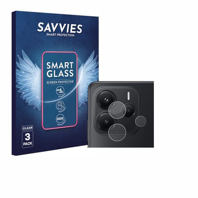 3 Stuks Savvies Screenprotector - geschikt voor Xiaomi Redmi Note 14 (ALLEEN Camera Lens) - beschermfolie glas transparant