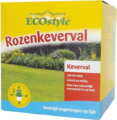 ECOstyle Trechterval rozenkever - Feromoonval - Bescherming Voor Hele Seizoen - Vroegtijdige Signalering - Herbruikbaar