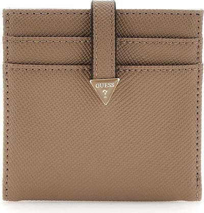 GUESS Kaarthoes Laurel SLG Tab Card Case Dark Taupe