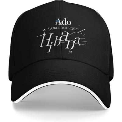 Ado Tekst Blauwe Roos Sandwich Petten Mannen Vrouwen Goth Jrock Esthetische Petten Zonne Petten Verstelbare Snapback Petten Petten Herfst One Size black
