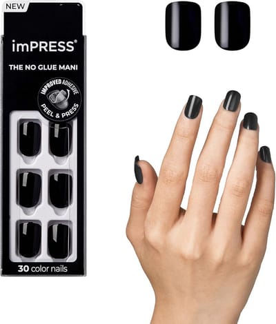 imPRESS Color - Kunstnagels - 30 stuks - Nepnagels - All Black