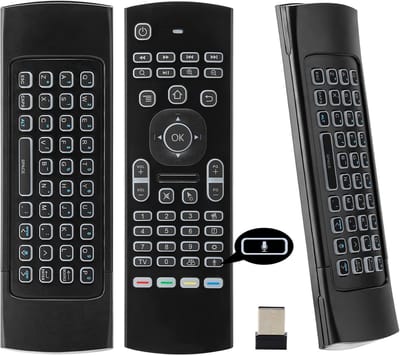 Draadloze Air Mouse met Mini Toetsenbord en Backlight - Universele Afstandsbediening voor Smart TV Box, HTPC & Mini PC