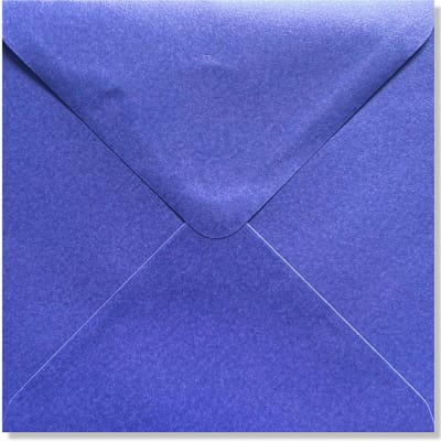 Cards & Crafts 50 Luxe metallic vierkante enveloppen - 14x14 - Lavendel - 110grams - 140x140mm