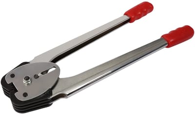 DIMICO - Verzend Verpakking Gereedschap - Omsnoeringsapparaat - Bandspanner - Omsnoeringsset - Incl. Bandrol & Metalen Sluitingen