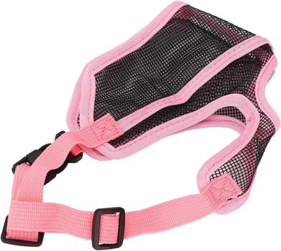 Snuitband voor korte snuit hond - verstelbare band - anti-bijt muilkorf - ademend - Shar Pei - medium formaat