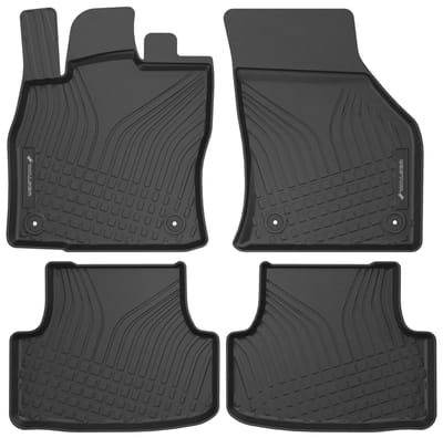 Walser Premium rubberen matten Roadmaster voor VW Golf VII/Seat Leon 2012-2022 - VW Golf VII Variant 2012-2020 - VW T-Roc 07/2017-2021