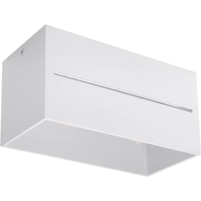 Sollux Lighting Plafondlamp Lobo - G9 - wit - aluminium - 10x20x10cm