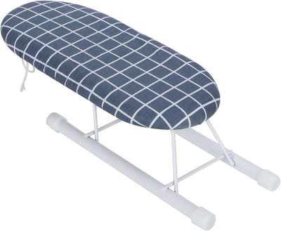 Kleine Strijkplank - Tafelblad Strijkplank - Snel Strijken - Opvouwbare Poten - 10 Inch - Donkerblauw
