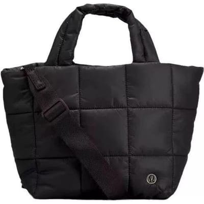 Dons Pofgebak Tas, Veelzijdige Handtas, Crossbody Tas, Draagtas, Dames Tas 21.9cm*14.6cm*21.9cm zwart