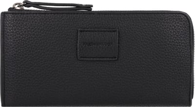 FREDsBRUDER Leren Portemonnee Lanbe Zip Around Wallet Black Zwart