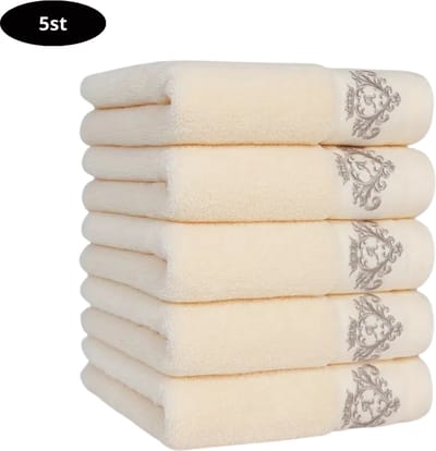 Livano Handdoeken Set - Hotelkwaliteit - Handdoek - Towel - Beige - 5 Stuks