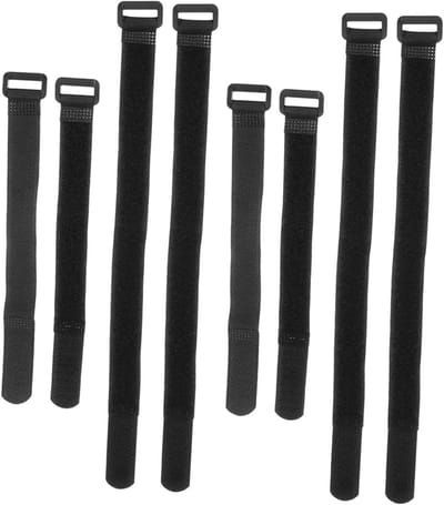 Fietsendrager Strap - Fixatiebanden Nylon - Bagage Vervoeren - Quick Release - 8 Stuks - Zwart