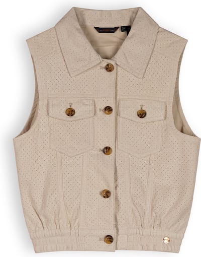 Nono N312-5314 Meisjes Gilet - Snow White - Maat 134-140