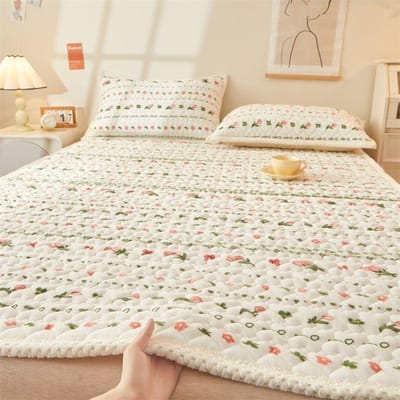 Zacht Dunne Matras Bedrukt Klasse A Melkpoeder Matras Effen Kleur Matras Tatami Student Slaapzaal Huurhuis 90x200cm 1pc