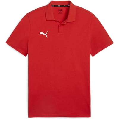 PUMA teamGOAL Casuals Polo Heren sportshirt - Puma Red-Puma White
