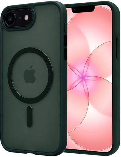 Hoesje - Geschikt voor Apple iPhone 17e - Magsafe Compatible - Sterk & Shockproof - Back Cover - Shock Proof Case - Telefoon Hoes Shockproof - Donkergroen