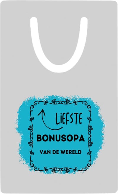 Hacebo® - liefste bonusopa van de wereld metalen boekenlegger - Opa - de liefste bonusopa - verjaardag - cadeautje voor opa - opa artikelen - kado - geschenk Bladwijzer boekenleggers - 7.6 cm x 5cm